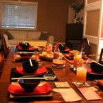 tablesetting for group dinner