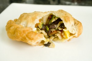 Gallo-Pinto-Empanada Fried Empanada filled with Gallo Pinto