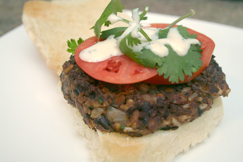 Black-bean-burger6 final black bean veggie burger photo