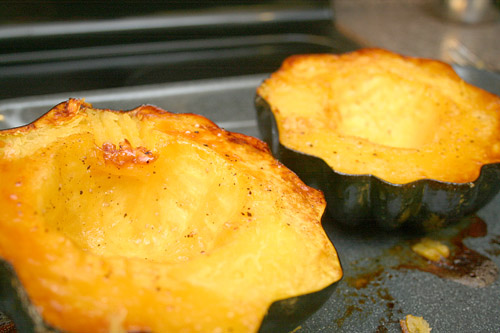 Squash caramelized